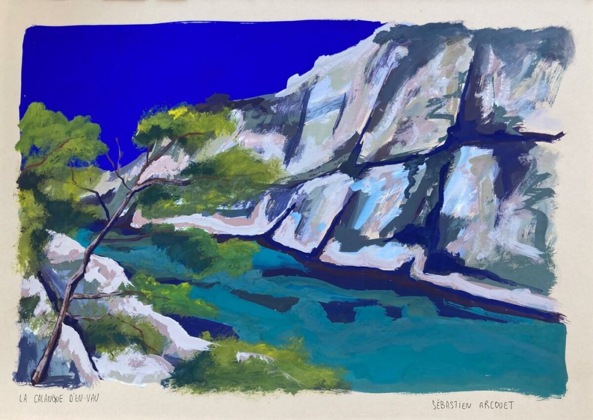 peinture calanque en vau